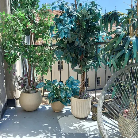 View From Bed, Old Town, Balcony, Terrace * Prága