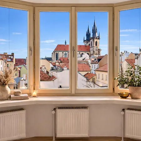 Old Town Astronomical Clock Cathedral View Balcony